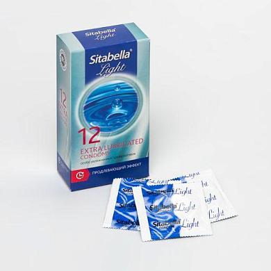 Особо увлажнённые презервативы Sitabella Light с продлевающим эффектом - 12 шт.