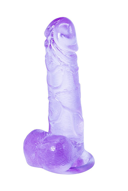 Фиолетовый фаллоимитатор Oxygen - 17,5 см. - термопластичная резина (TPR)