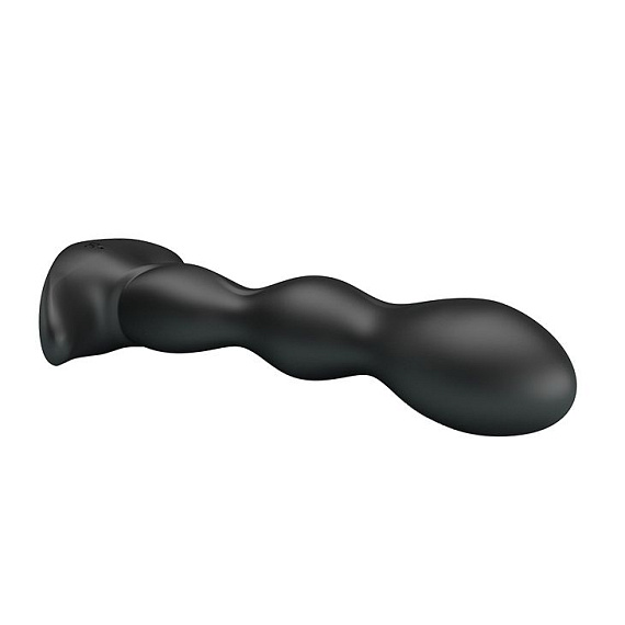 Черный анальный стимулятор простаты с вибрацией Special Anal Massager - 14,5 см. Baile