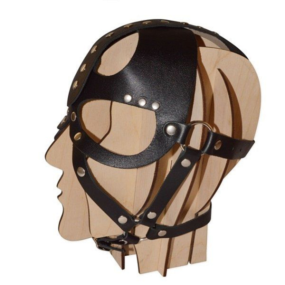 Кожаная маска-шлем  Лектор - натуральная кожа