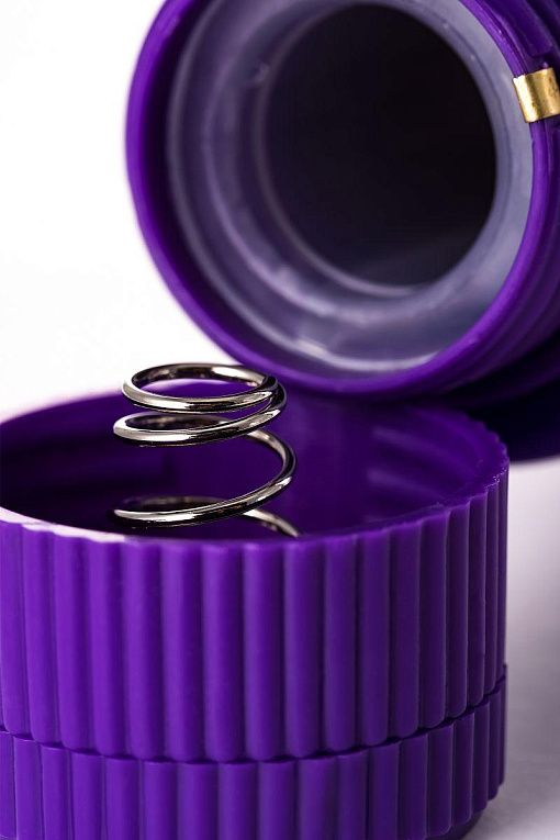 Фиолетовый вибратор с шишечками - 17 см. - фото 7