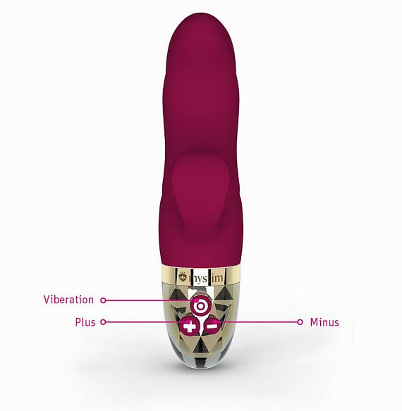 Ярко-розовый вибратор-кролик Hop Hop Bob - 16 см. MyStim