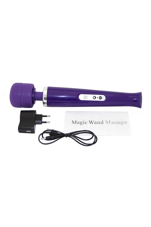 Фиолетовый беспроводной вибромассажер Magic Wand Hitachi Magic