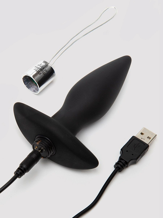 Черная вибровтулка Relentless Vibrations Remote Control Butt Plug - 11,4 см. от Intimcat