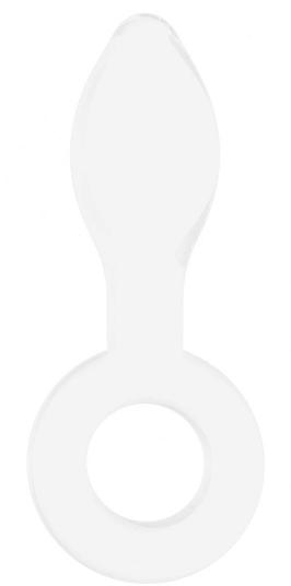 Белая анальная пробка Plugger - 11,9 см.