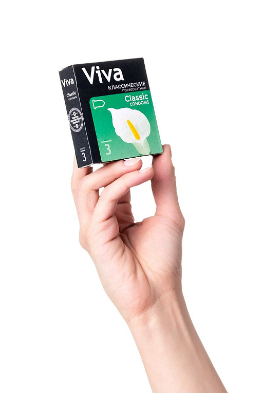 Классические гладкие презервативы VIVA Classic - 3 шт. - фото 7