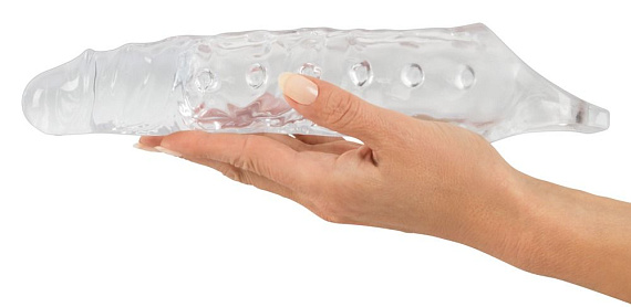 Прозрачная закрытая насадка Crystal Skin Penis Sleeve - 27,8 см. - термопластичный эластомер (TPE)