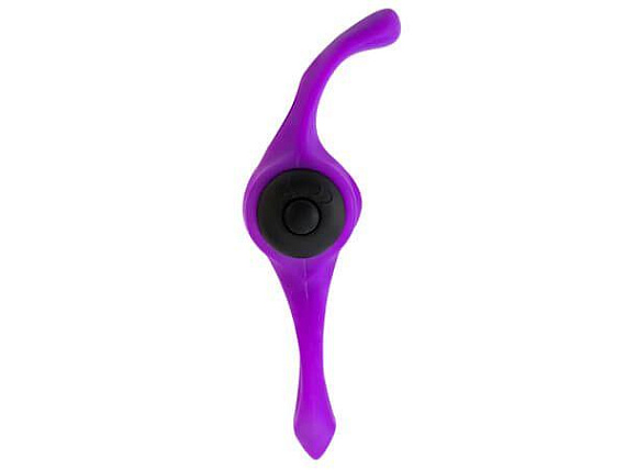 Фиолетовое эрекционное виброкольцо Lingus MAX - силикон