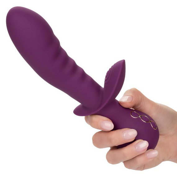 Фиолетовый универсальный вибратор Lover - 22,25 см. - фото 7