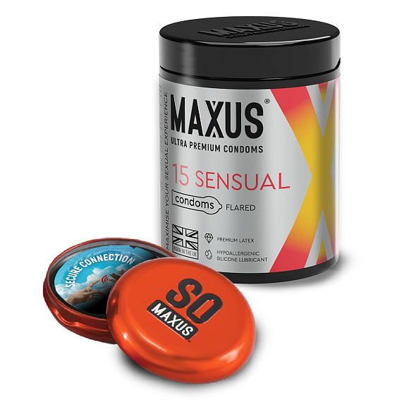 Анатомические презервативы MAXUS Sensual - 15 шт. от Intimcat