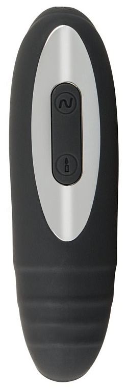 Черная анальная втулка с вибрацией и функцией нагрева Warming   Vibrating Butt Plug - фото 5