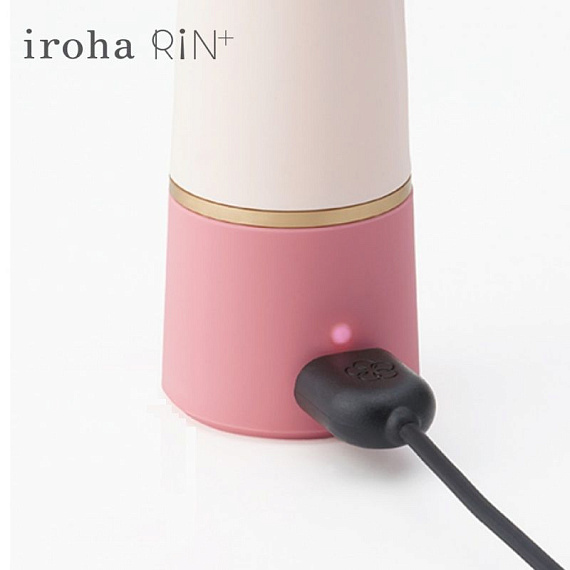 Нежно-розовый вибратор с шаровидной мягкой головкой IROHA Rin+ Sango - 16 см. от Intimcat