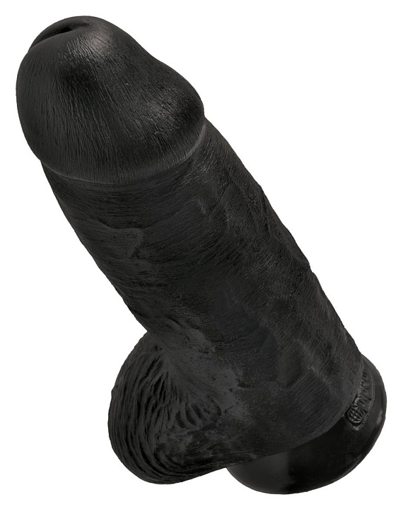 Черный фаллоимитатор на присоске Chubby - 22,9 см. Pipedream