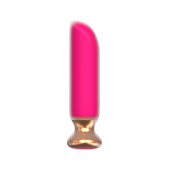 Розовый перезаряжаемый мини-вибратор - 12 см. I-MOON