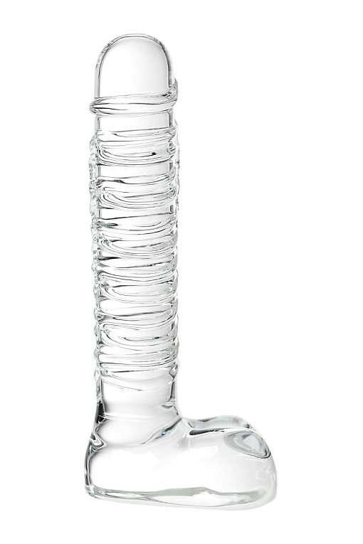 Стеклянный прозрачный фаллоимитатор Sexus Glass - 21 см. от Intimcat
