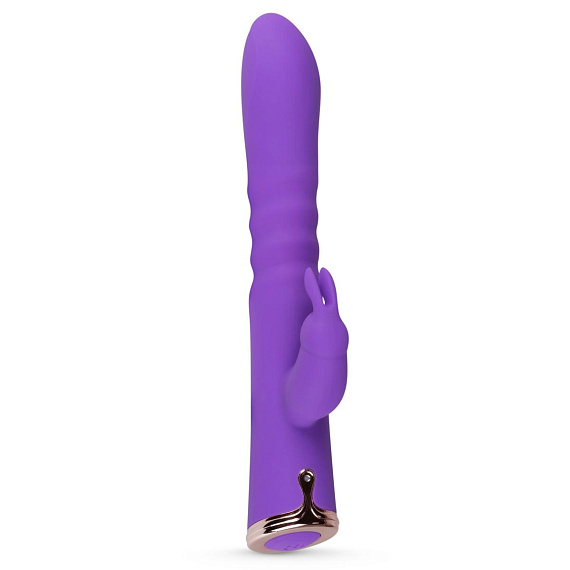 Фиолетовый вибратор-кролик The Queen Thrusting Vibrator - 29 см. от Intimcat