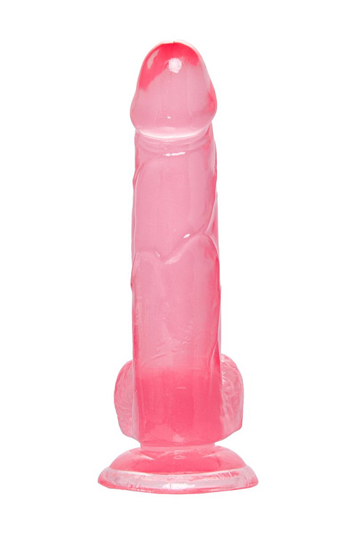 Розовый реалистичный фаллоимитатор Sundo - 20 см. A-toys
