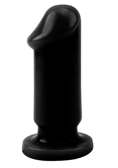 Черный анальный фаллоимитатор Evil Dildo Plug S - 9 см.