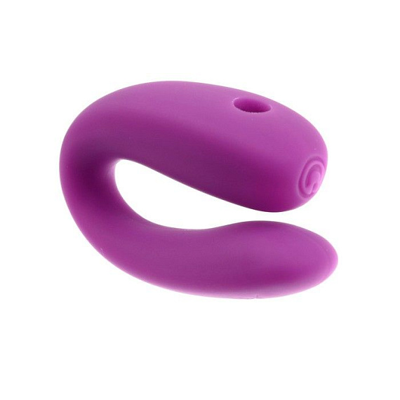 Фиолетовый стимулятор для пар с вибропулей - фото 5