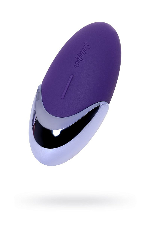 Фиолетовый вибромассажер Satisfyer Purple Pleasure - силикон