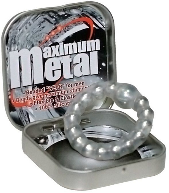 Эрекционное кольцо Maximum Metal Ring - силикон