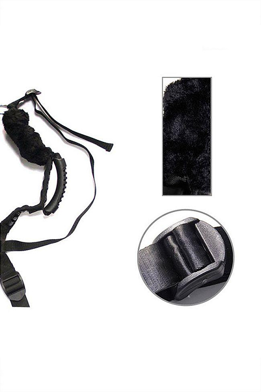 Чёрный бондажный комплект Romfun Sex Harness Bondage на сбруе от Intimcat