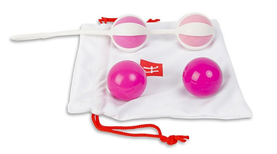 Вагинальные шарики Geisha Balls - ABS-пластик, силикон