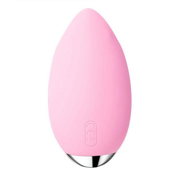 Розовый вибростимулятор клитора Candy с эффектом  поцелуя рыбки Svakom