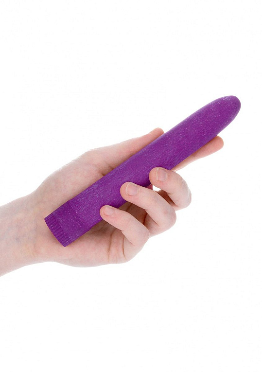 Фиолетовый эко-вибромассажер Natural Pleasure - 17,7 см. от Intimcat
