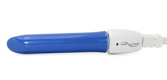 Синий перезаряжаемый вибратор Tango Blue USB rechargeable - 9 см. We-vibe