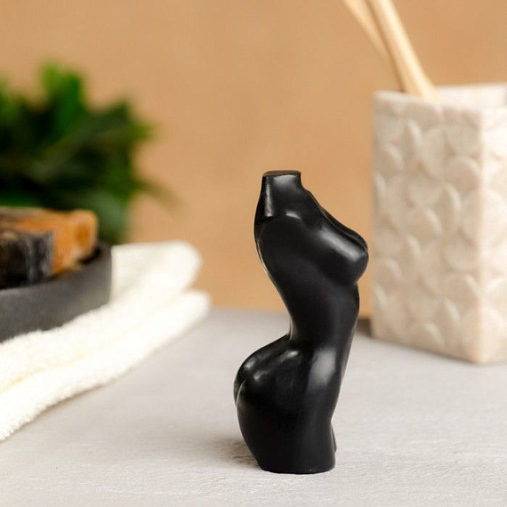 Черное фигурное мыло  Женское тело №1 от Intimcat