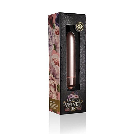 Розовая вибропуля Touch of Velvet - 9 см. - анодированный пластик (ABS)