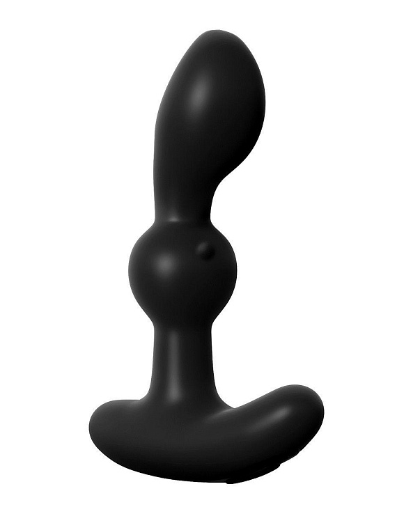 Чёрный вибромассажер простаты P-Motion Massager - 15,2 см. - силикон