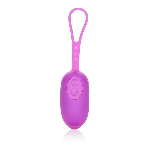 Фиолетовое виброяйцо Power play kegel exciter - анодированный пластик (ABS)