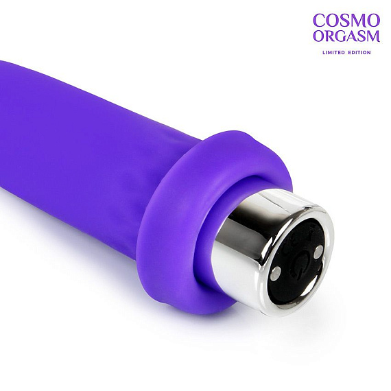Фиолетовый вибростимулятор в форме зайчика - 10,5 см. - фото 5