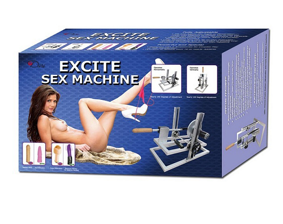 Секс-машина EXCITE с регулировкой угла наклона - силикон