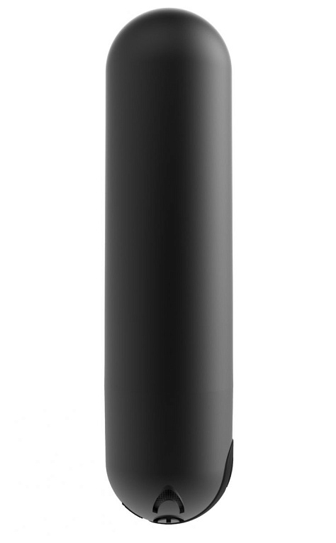 Черная перезаряжаемая вибропуля Clio - 7,6 см. - пластик