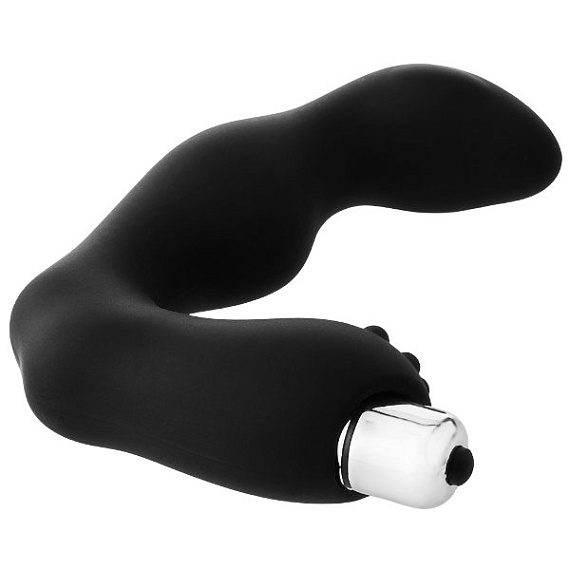 Черный вибромассажер простаты FantASStic Vibrating Prostate Massager - 11,3 см. Dream Toys