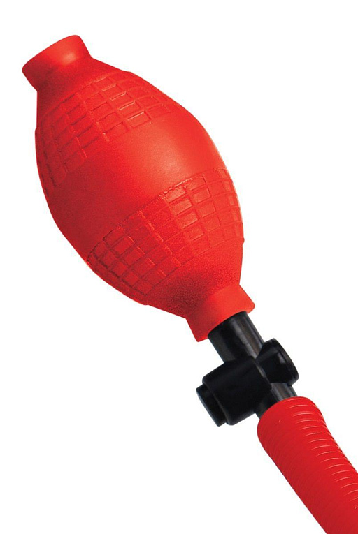 Мужская помпа Beginner s Power Pump красного цвета - поливинилхлорид (ПВХ, PVC)