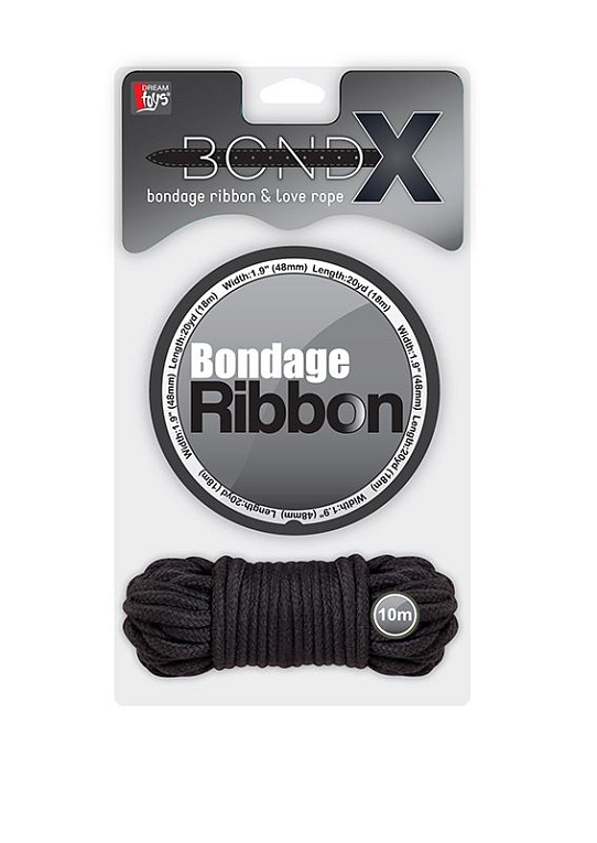 Комплект для связывания BONDX BONDAGE RIBBON   LOVE ROPE BLACK - 