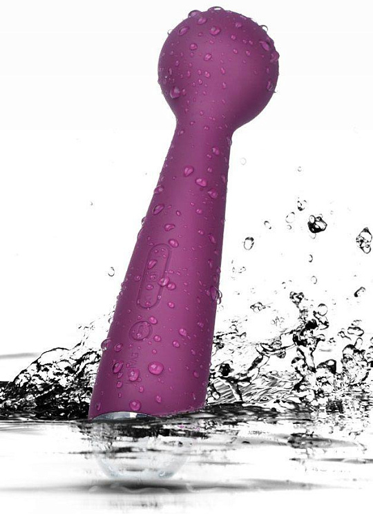Фиолетовый вибростимулятор Emma с насадкой - 21 см. от Intimcat