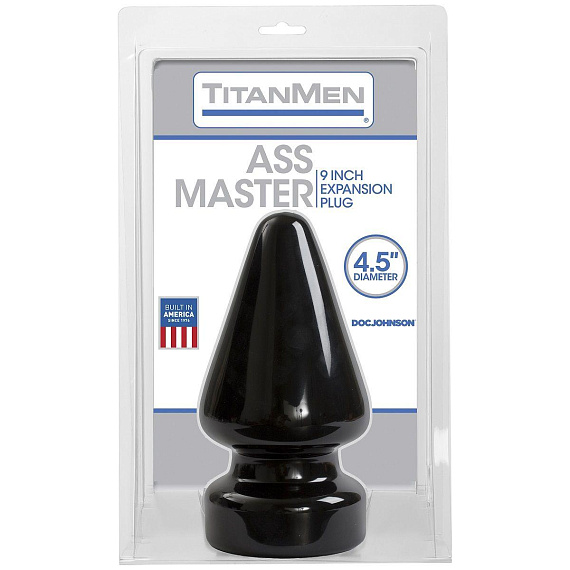 Огромный плуг Titanmen Tools Butt Plug 4.5  Diameter Ass Master - 23,1 см. - поливинилхлорид (ПВХ, PVC)