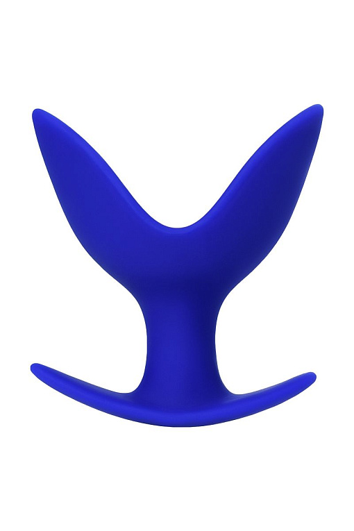 Синяя силиконовая расширяющая анальная втулка Bloom - 9,5 см. от Intimcat