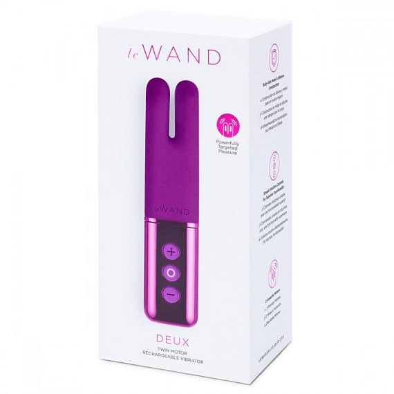 Фиолетовый двухмоторный мини-вибратор Le Wand Deux - фото 6