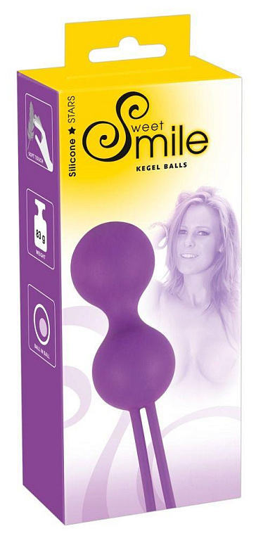 Фиолетовые вагинальные шарики Smile Orion