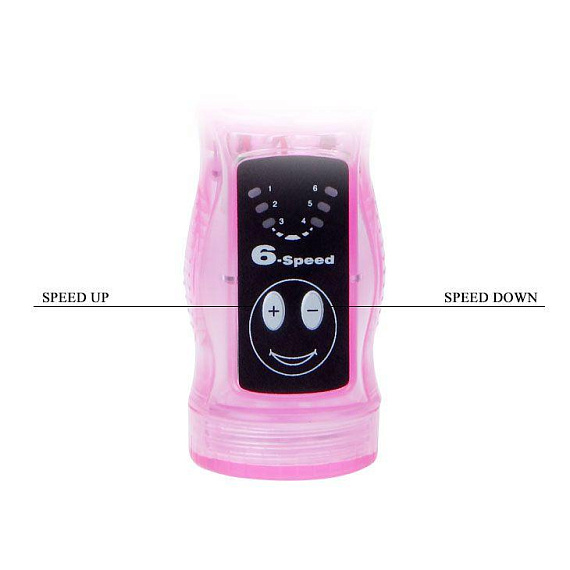 Розовый вибратор с анальным и клиторальным отростками Intimate Tease - 22 см. - фото 5
