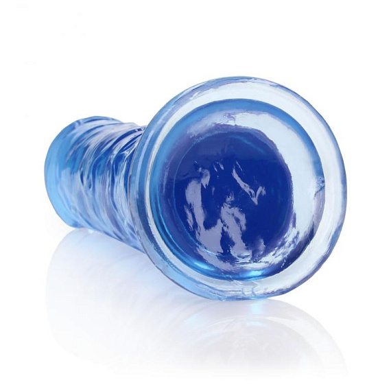 Синий фаллоимитатор Crystal Clear на присоске - 25 см. от Intimcat