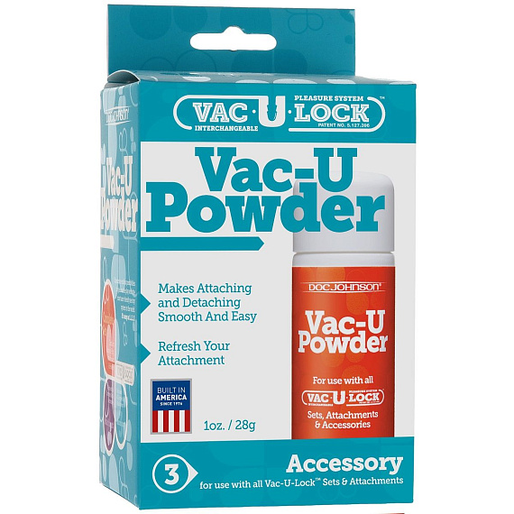 Присыпка Vac-U Powder для легкого вкручивания насадок на плаг Vac-U-Lock - 28 гр. - 