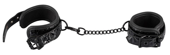 Наручники с геометрическим узором Bad Kitty Handcuffs - полиуретан