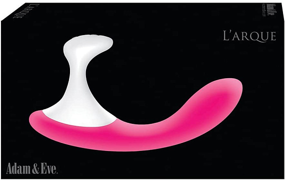 Розовый вибростимулятор простаты LArque Prostate Massager - 17,8 см. от Intimcat